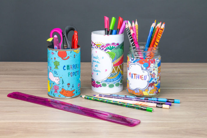 Créez un pot à crayons fun et coloré pour enfant !