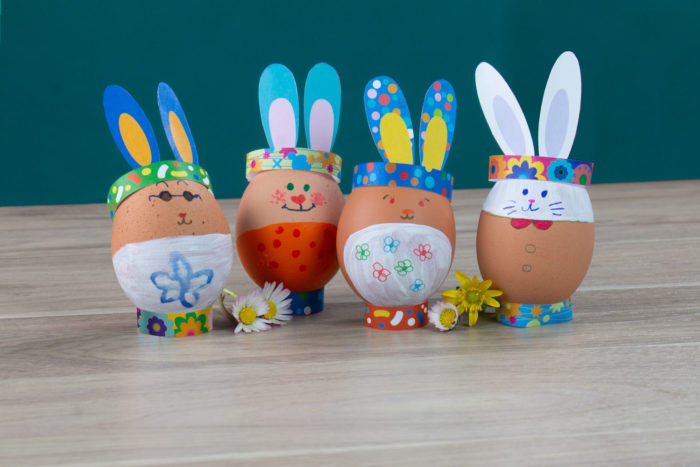 9 pièces peinture oeufs de Pâques fête décoration ornement enfants cadeaux  jouet bricolage artisanat 