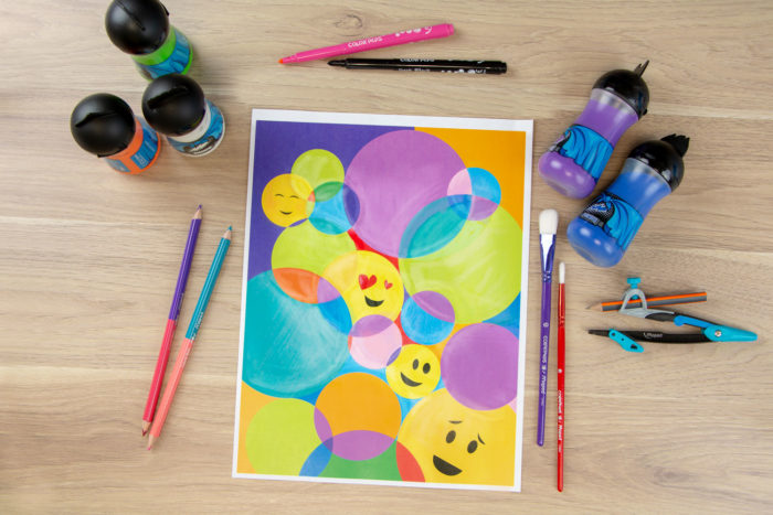 Apprendre à dessiner avec un compas en donnant vie à des emojis !