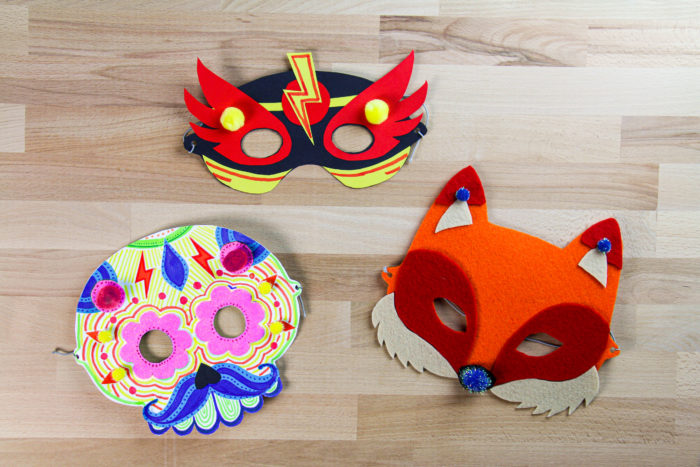Masque En Papier Halloween Pour Enfants – Décoratif, Motif Dessin Animé – Neuf Avec étiquettes