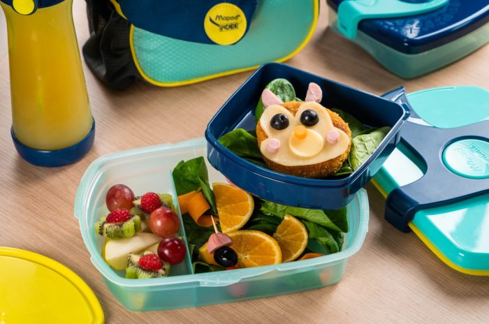 Boîte à déjeuner Maped Picnik avec croquette de légumes, jambon et une salade