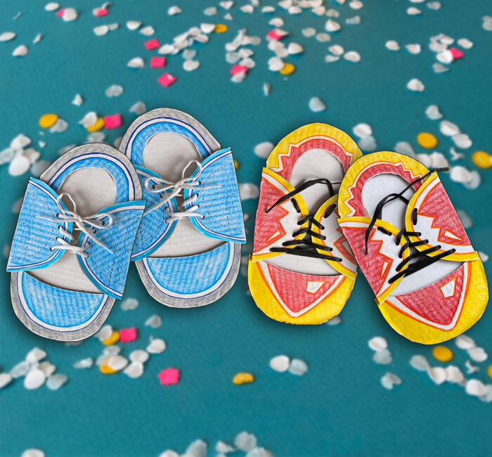 Activité créative enfant - Chaussures en carton pour apprendre à faire ses lacets - Mapiwee by Maped