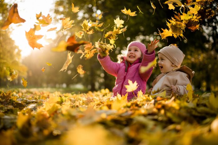 Tous les plaisirs de l'automne en famille