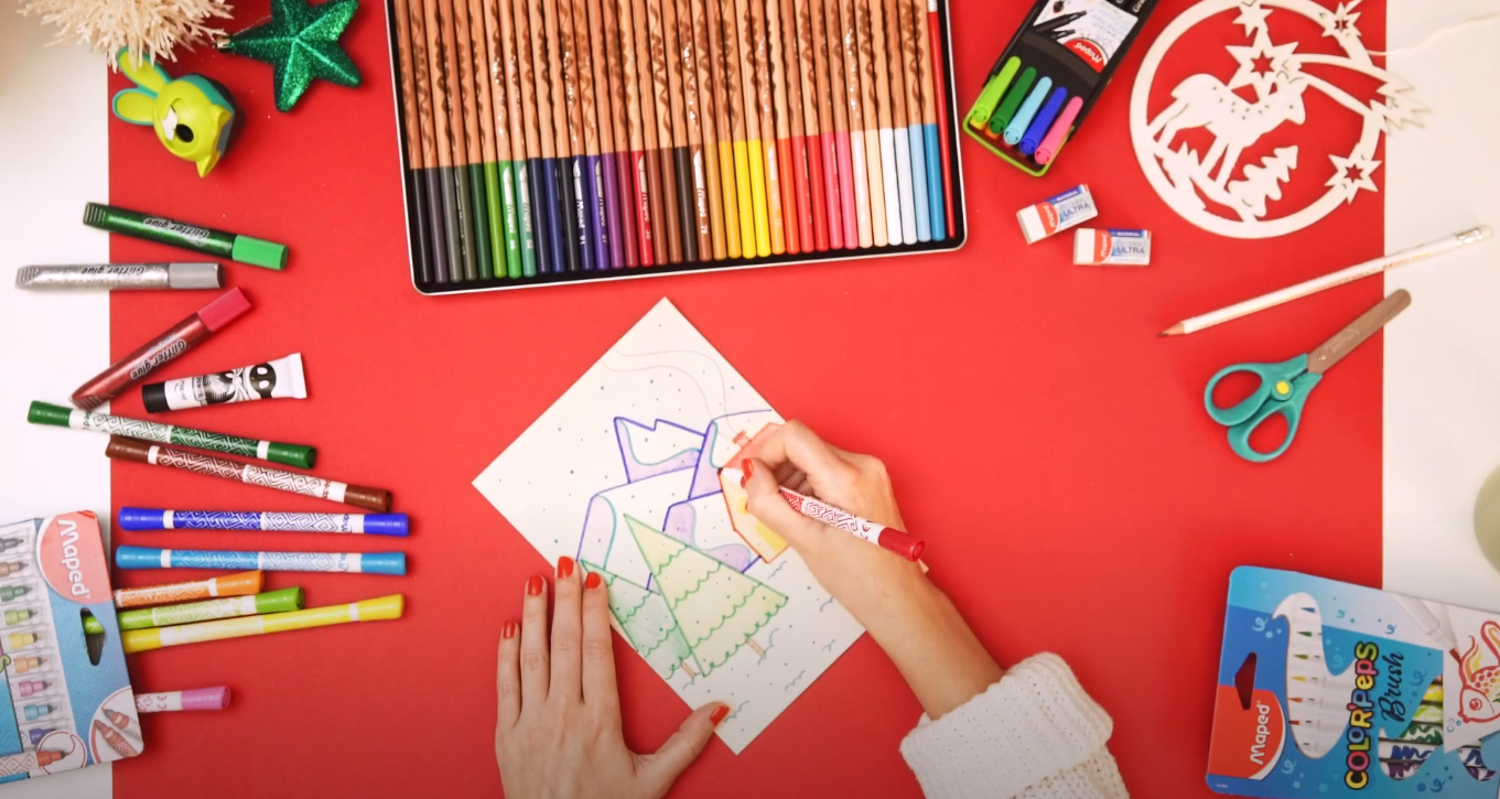 DIY Noël : carte de vœux - Activité créative enfants