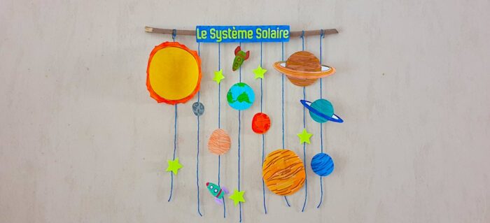 Fabriquer un mobile mural système solaire