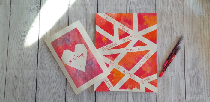 Dessin peinture au scotch pour les enfants