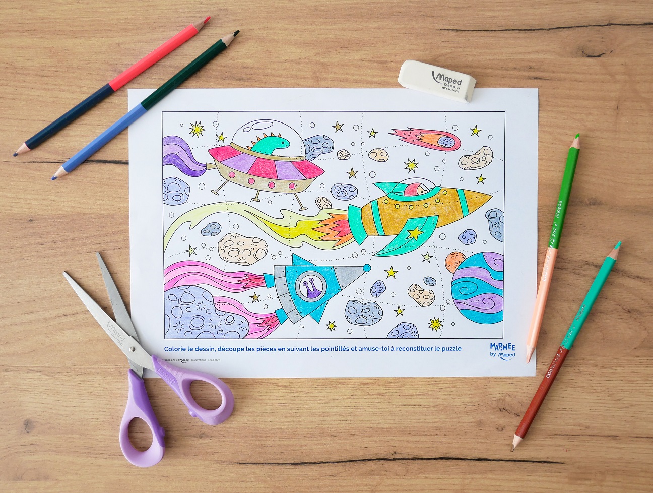 Cahier de coloriage à télécharger - le blog DIY, Planet-cards