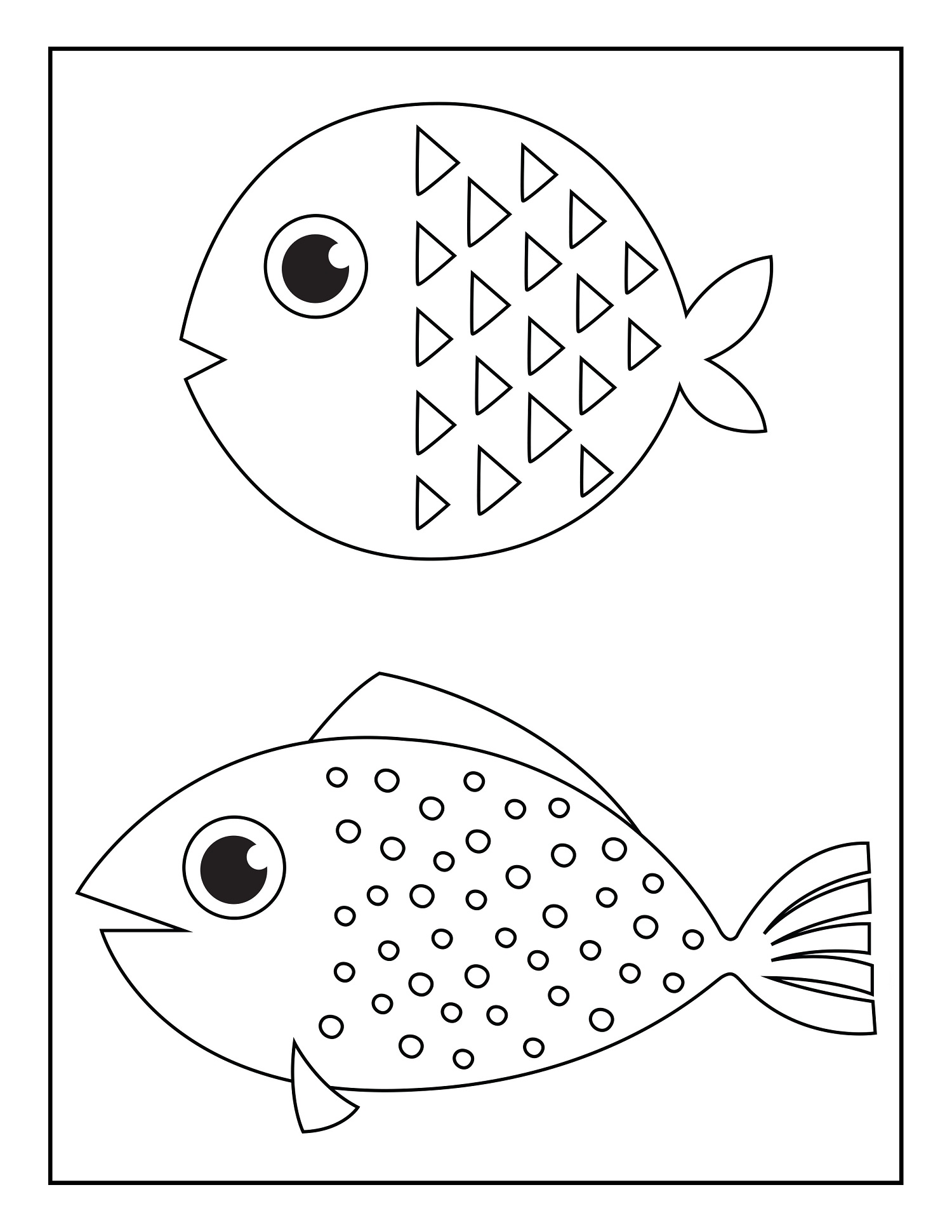 Coloriage Poisson Coloriage poissons à imprimer et découper