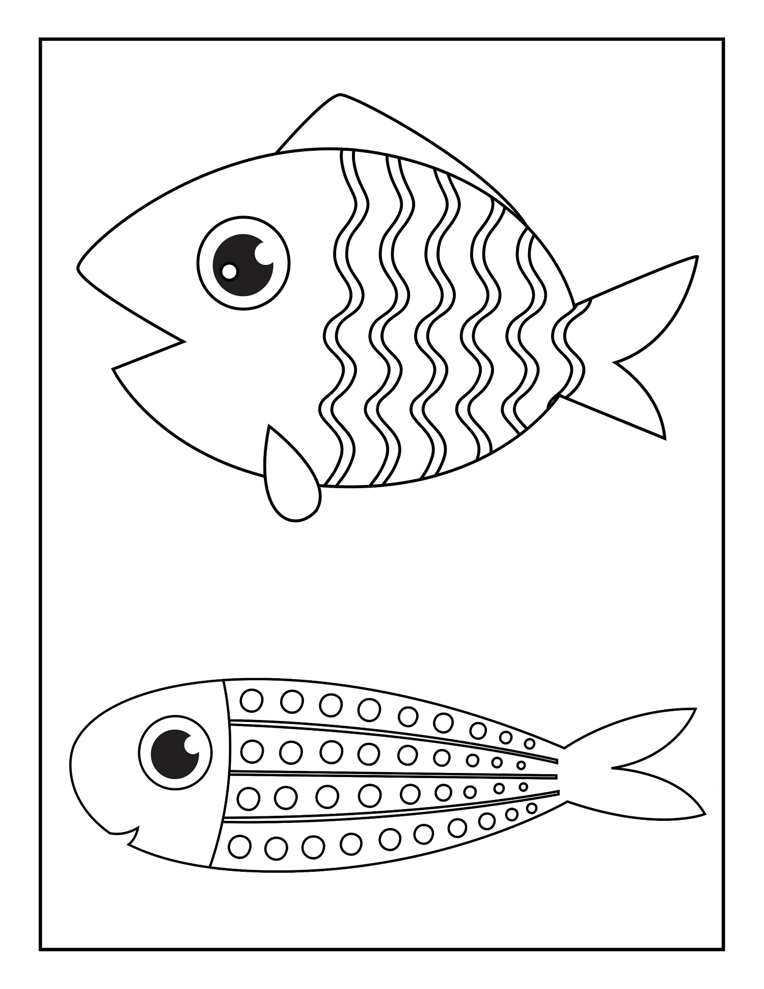 Poisson à Imprimer Coloriage poissons à imprimer et découper