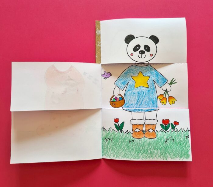 Activité créative flipbook et cadavre exquis