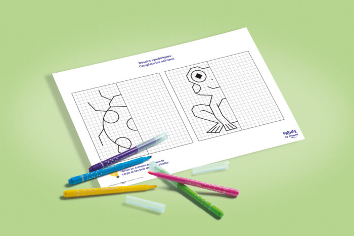 mapiwee-by-maped-apprendre-a-dessiner-avec-les-symetries-des-animaux-une-coccinelle-et-une-grenouille