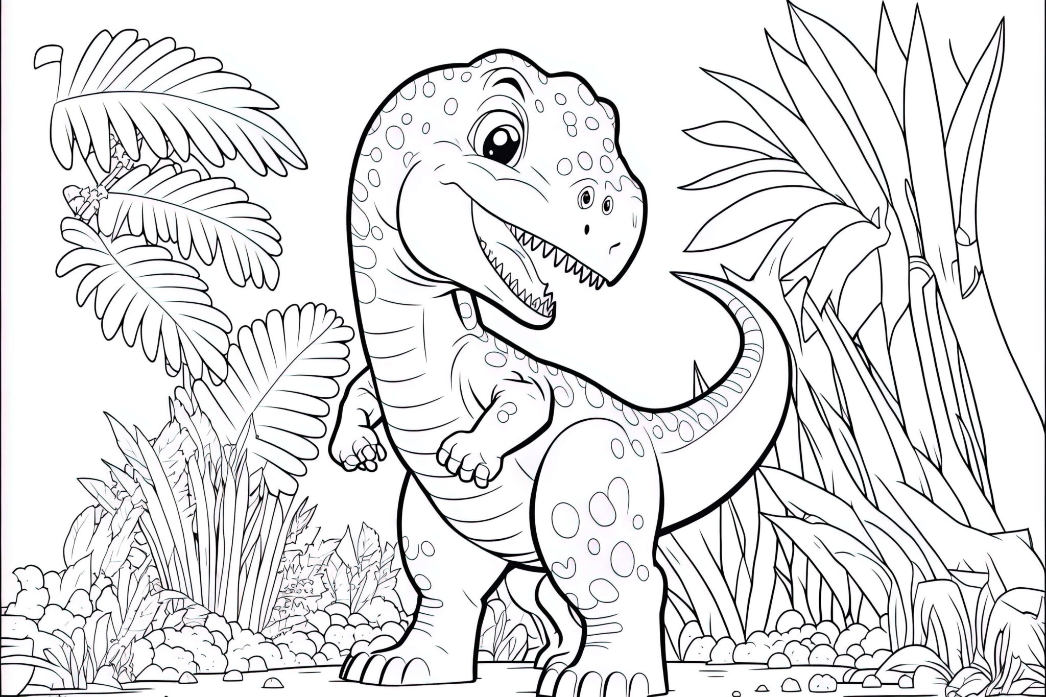 Coloriage Petit Dinosaure T Rex Imprimer