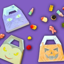 DIY Halloween : fabriquer un seau à bonbons en papier