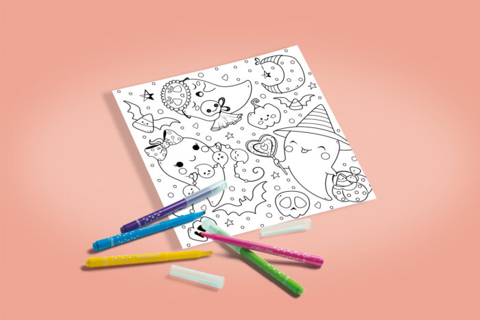 Coloriage fantômes à imprimer pour enfant