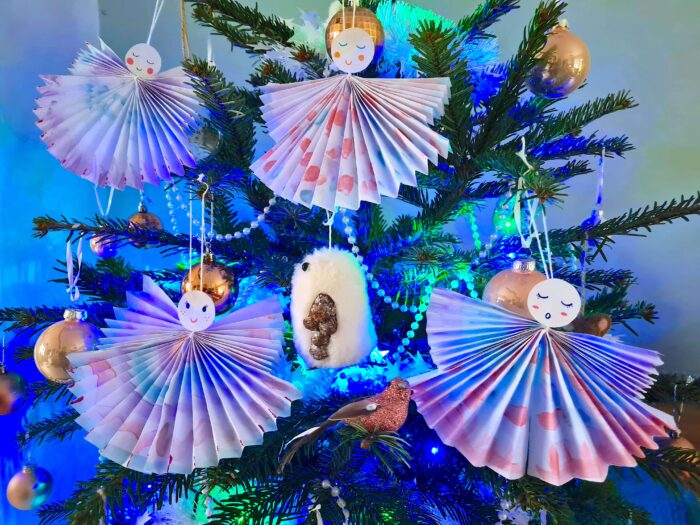 diy noel enfant suspensions anges en papier image couverture
