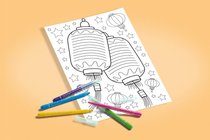 coloriage nouvel an chinois lanterne image couverture