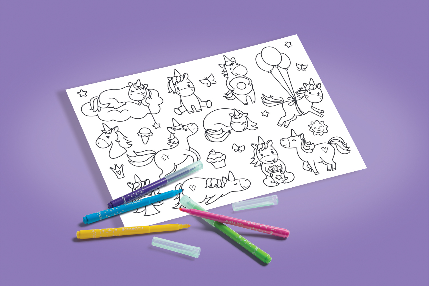 Coloriages licornes