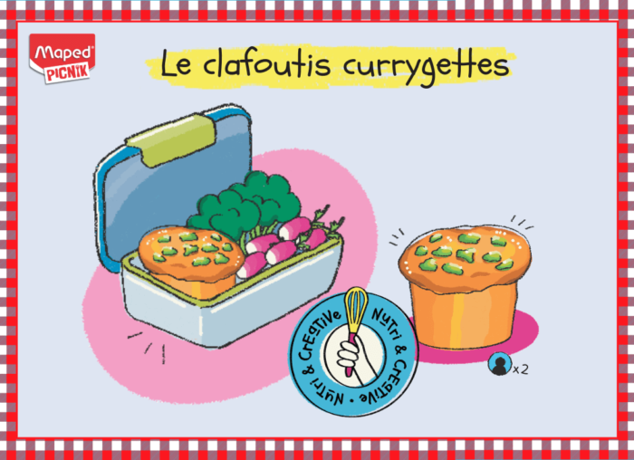 recette enfants clafoutis currygettes picnik miniz
