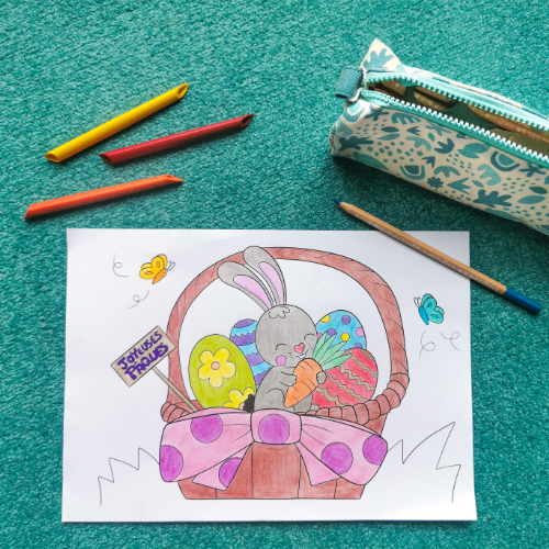 Cahier de coloriages et jeux pour Pâques