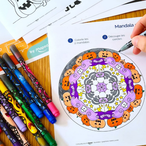 Cahier de coloriages et jeux pour Halloween