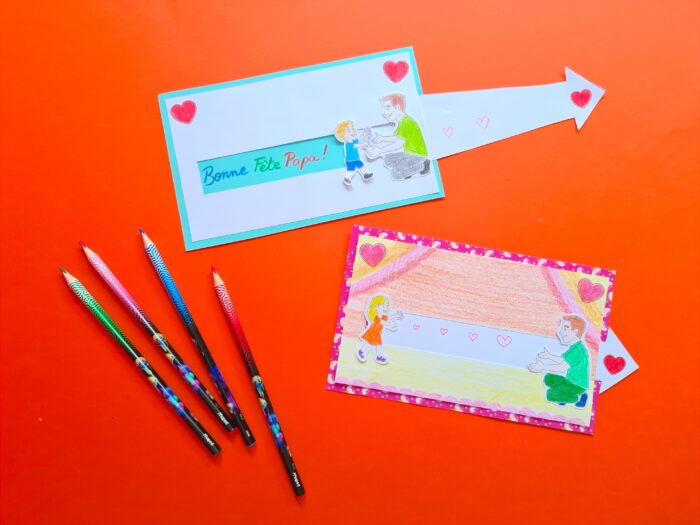 diy enfant fete des pères carte à tirette image de couverture