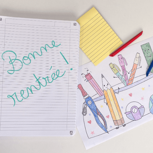 Cahier de coloriages et jeux pour l'école
