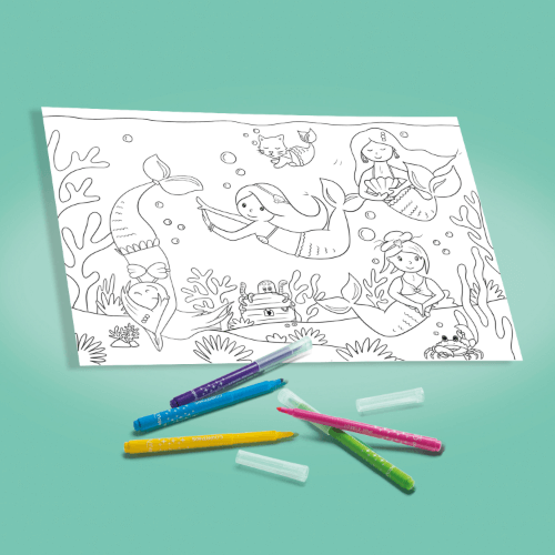 Cahier de coloriages sirènes et pirates