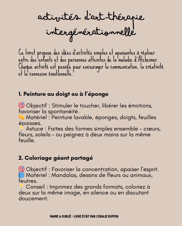 les mondes d'alma livret d'activités art thérapie