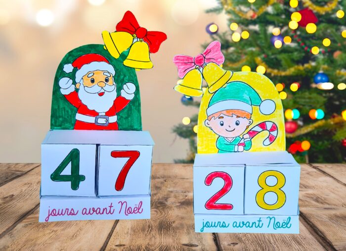 DIY compte a rebours de noël avec des cubes personnalisés
