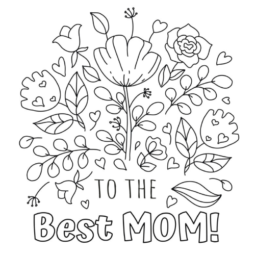 Fleurs cœur maman