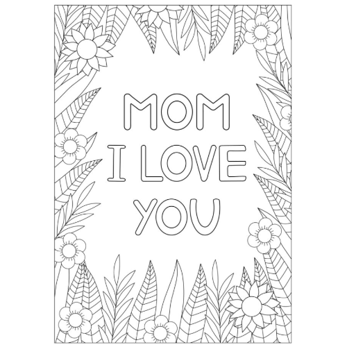 Message floral maman